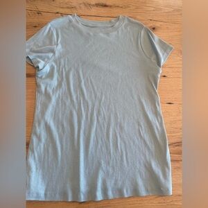 A New Day Ribbed Green Short Sleeve‎ Ribbed Knit Tee Top women’s XXL